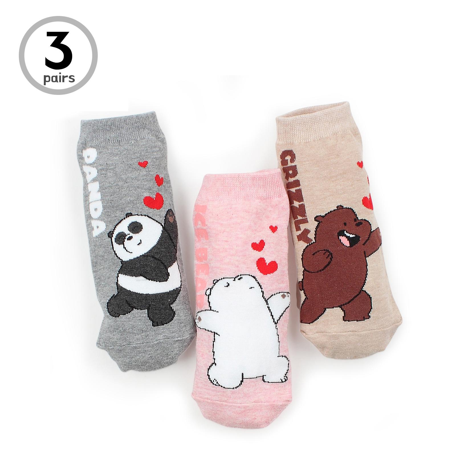 

Низкие носки We Bare Bears с лицензионным персонажем HD13 22 - 25 cm
