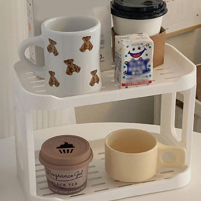 Double-Layer Water Cup Rack Two-Tier Storage Rack Neatly Arranged For Family