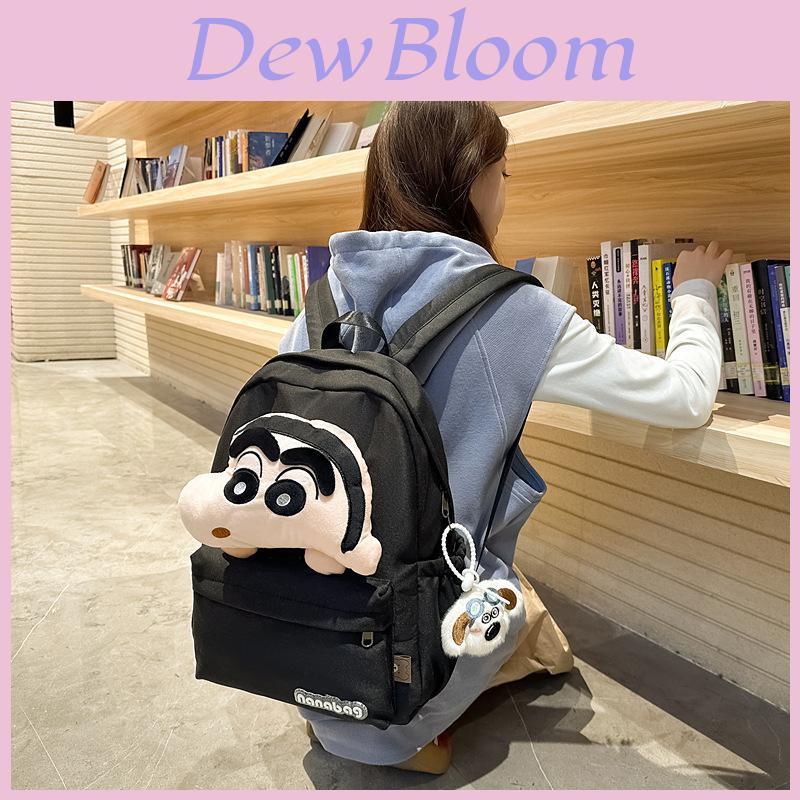Crayon Shinchan Kuromi Cartoon Backpack With Cushioned Straps For Girls Travel And School Use
