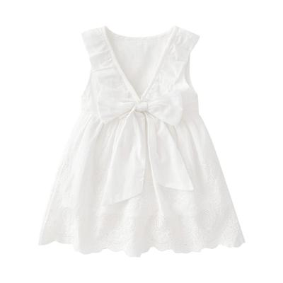 Babynest Baby Sommer Niedlich Tüllband Spitze Größe Alter Monate Mädchenkleid, Formell, Festlich, Hochzeit, Rock, Ärmellos, Kleid, Weiß, 80, 9-12