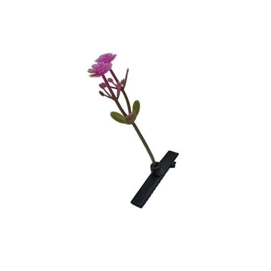 5Pcs Women Hair Clips 3D Flower Decor Anti-slip Design Hair Pins DIY Hairband Lightweight Hair Accessories