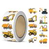 100-500pcs Cartoon Engineering Vehicle Stickers, Encouragement Stickers, Child Stationery Stickers, Gift Decoration Seal Labels