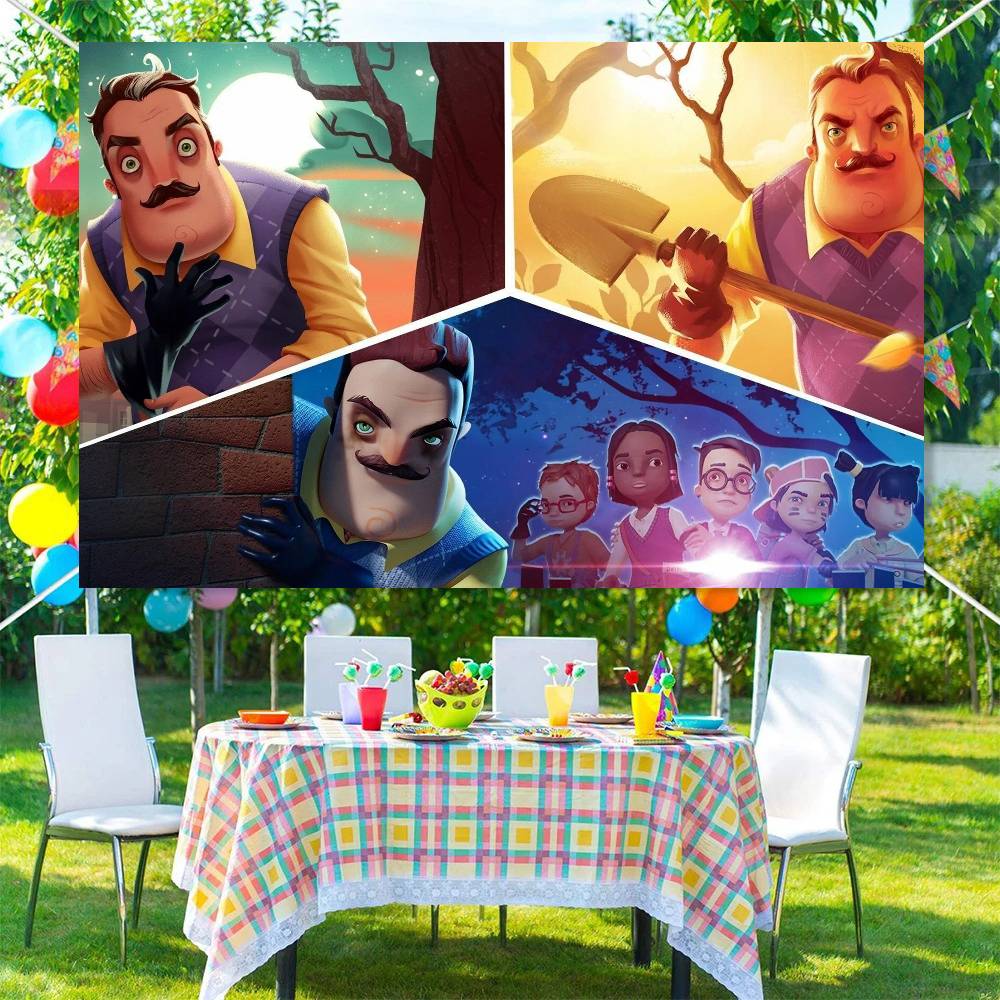 Spiel HELLO N-NEIGHBOR Fotografie Hintergründe Kindergeburtstag Foto Hintergrund Studio Porträts Fotowand Requisiten