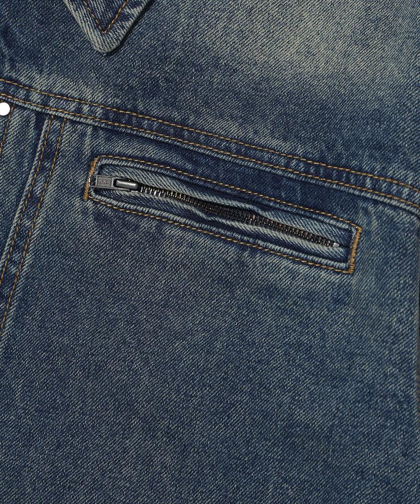 RAYFIKERS Brush Cut Denim Jacket Mq1Ju019_Indigo