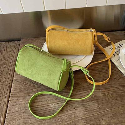Retro Messenger Bag, Girls Autumn and Winter New Fashion Matte Texture Shoulder Small Square Bag