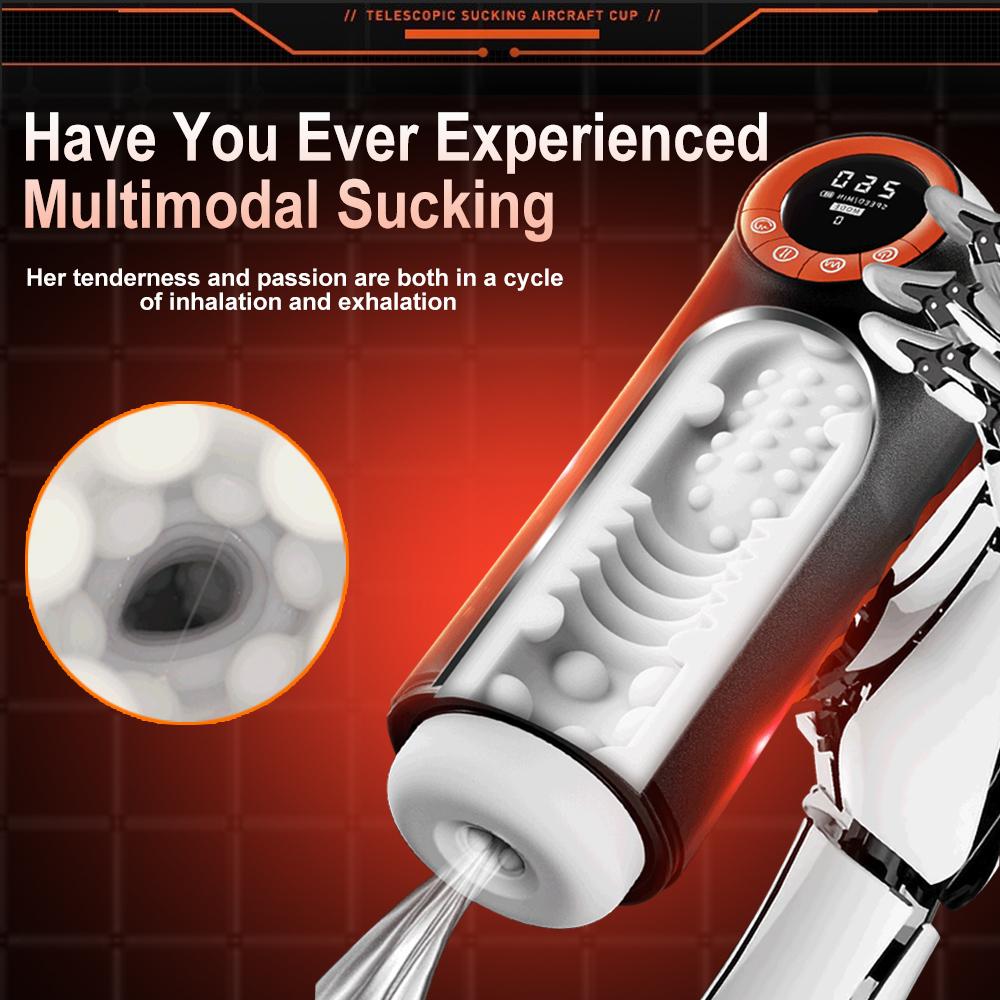 Male Masturbation Cup Blowjob Sex Machine for Men Dick Stroker with Thrusting Vibrating Sucking Modes Sexual Pleasure Tools Penis Exerciser Waterproof