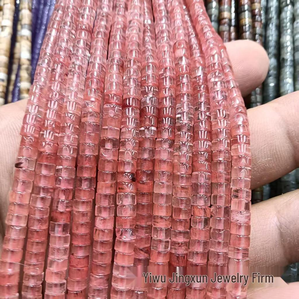 2x4mm Natural Agate Stone Separator Beads for DIY Jewelry Making - Loose Semi-Finished Accessories In Stock