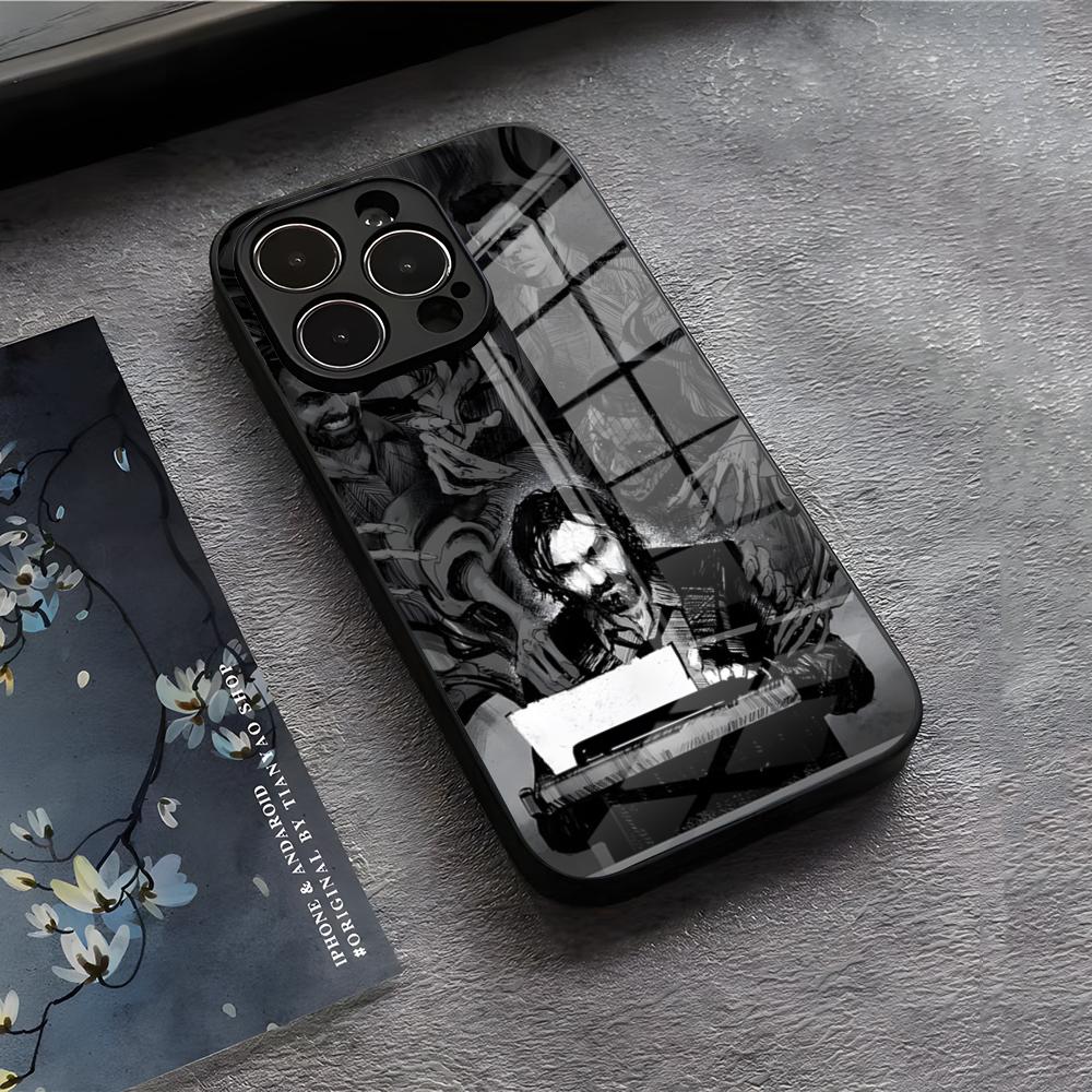 A-Alan W-Wake 2 Phone Case For IPhone 17 Air 16 E Pro Max 15 14 13 Mini 12 Pro 11 Max Plus Black Glass Cover