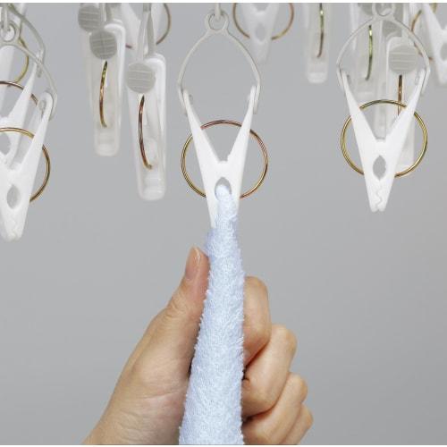 Twinmall Sliding Clothes Drying Hanger, Gray, 38 Pinch, BEILU BE-02G