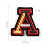 Apparel Fabric Hat Badge Mixed Embroidery Letters Patches Clothing Stickers Garment Applique Alphabet Patch