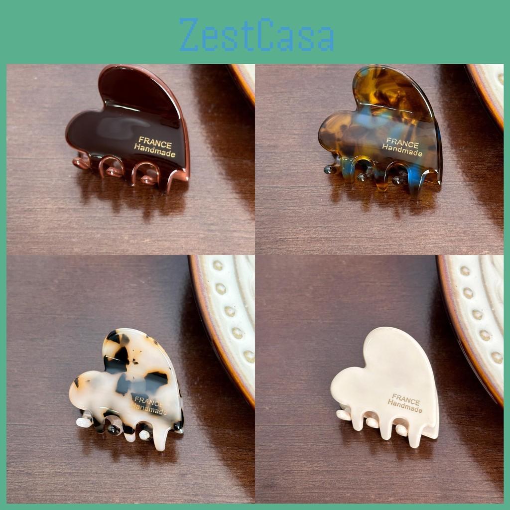 Small Korean Highquality Heart Hair Claw Clip With Unique Patterns For Everyday Wear