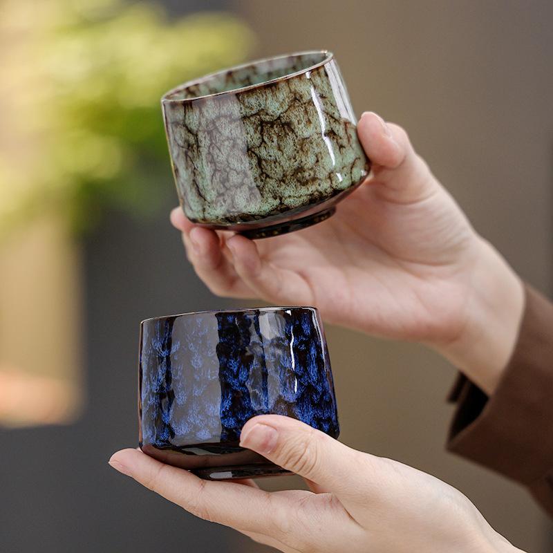 Kiln Change Retro Style Coffee Cup Latte Latte Cup High Value Household Ceramic Cup