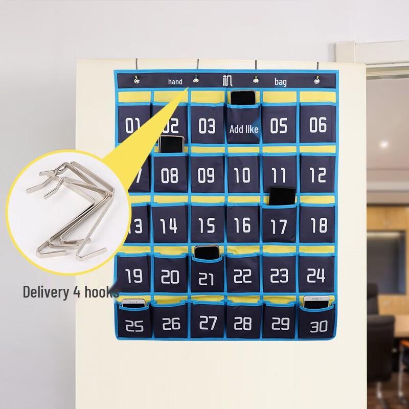 TaTanice 30-Pocket Phone Storage Hanging Bag