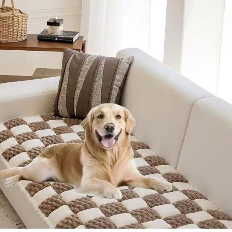 Li Shen Pet Plush Anti-Scratch Sofa Mat