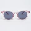 Alloaiweeo [Alo] Al3303 1515 Lilsan Clear Boston Frame Transparent Pink Sunglasses