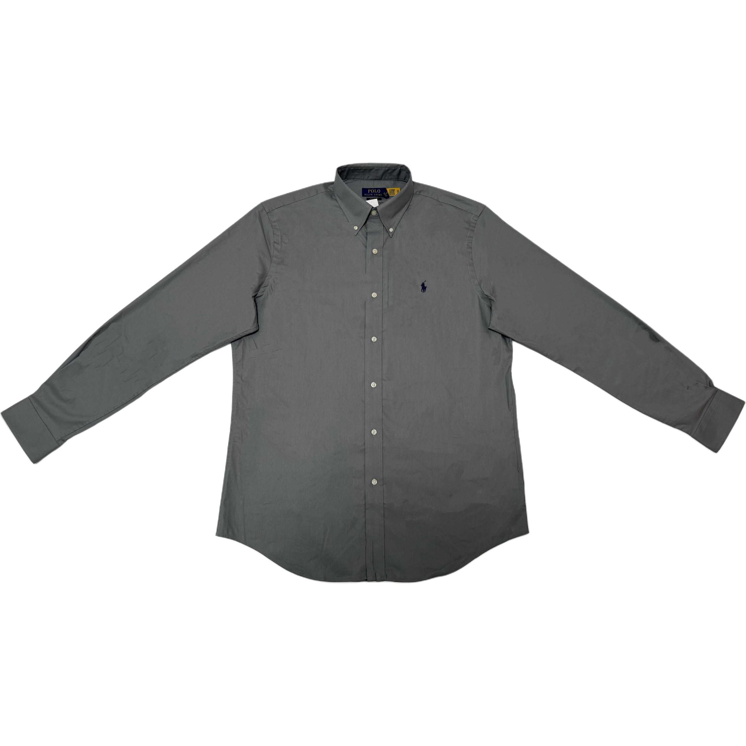 

Polo Ralph Lauren Рубашка с длинным рукавом и вышитым логотипом-лошадкой Классическая версия Мужские рубашки 710P07749-001 L