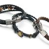 Anime Accessories One Piece Naruto Attack the Giant Woven Cowhide Bracelet Multilayer Buckle Ring Birthday Gift.