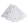 100PCS Eyebrow Ruler Stencils Clear Scale Transparent Adhesive Eyebrow Designer Tools for Makeup