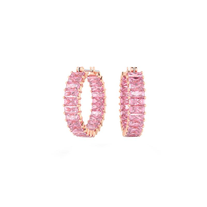 Swarovski Matrix fashionable and versatile large hoop earrings for women 5657726