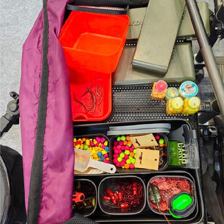 Compacts Fishing Tackle Organizers Removable Inner Dividers Baits Box for Live Worm Earthworms Fishing Lures