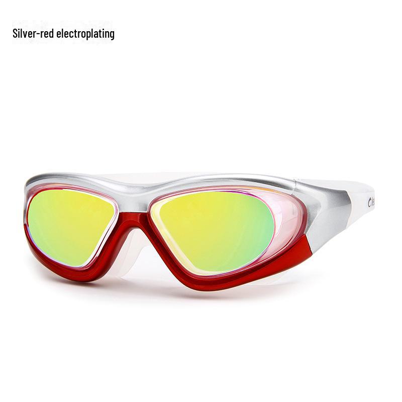 Liku HD Anti-Fog Waterproof Myopia Swimming Goggles - Non-Binding, Unisex, Electroplated.