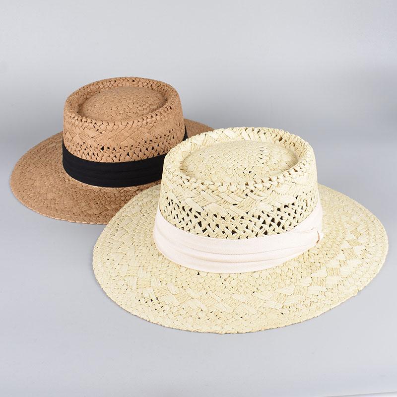 Summer Sun Hat Women 2026 Outdoor Travel Casual Straw Beach Cap Wide Brim Dome Fedora Sombrero Panama Cap