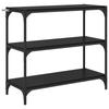 Bookshelf Black Oak Effect 80 X 33 X 70.5 Cm