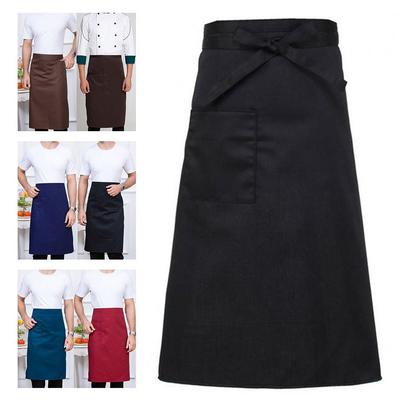 3 Pockets Waist Apron Unisex Short Half Waist Apron New Half Apron  Chef