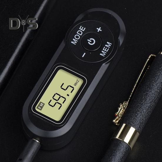 Mini Radio LCD Digital Display Retro Portable Pocket FM Player Receiver Outdoor Travel Rechargeable Small Radio
