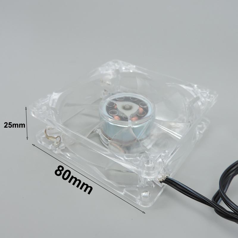 8025 Green Red Bule White Four color 4pin LED PC Computer Case Brushless Cooling Fan 80*80*25mm DC 12V 3pin to 4Pin Cooler