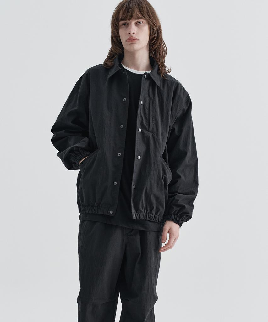 Ezio Nylon Coach Jacket_Black