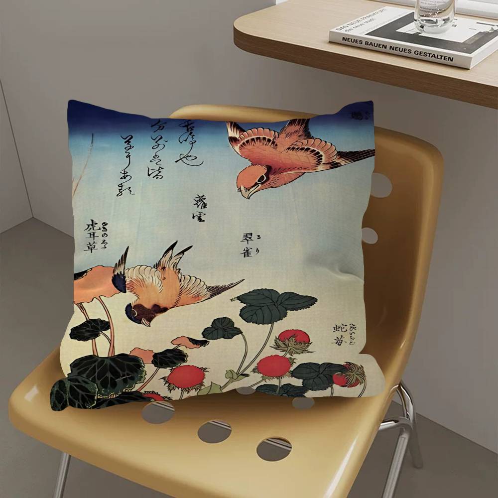 Anime K-Katsushika H-Hokusai Cushion Cover Pillowcase Upholstery Sofa Throw Pillow Home Decor Pillowcas