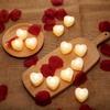 24 Pcs Heart Shape LED Candles Tea Light Romantic Love LED Candles for Valentine S Day Wedding
