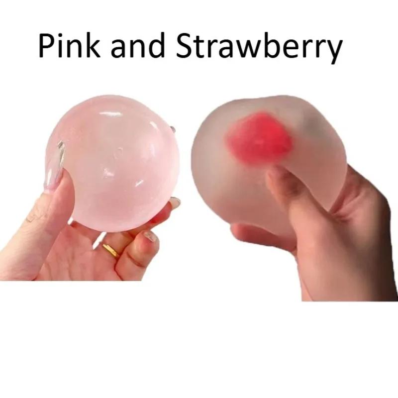 Strawberry Mochi Squeeze Toys Relieve Stress and Vent Anger Toys Slow Rebound Stress Relief Toy Relieve Stress for Friends