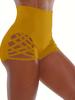 Plus Size High Waist Lace-up Yoga Sports Shorts