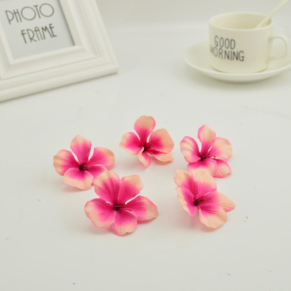 20PCS Cheap Artificial Flowers Orchid for Home Wedding Decoration Accessories Pompon DIY Wreath Needlework Silk Cherry Roses