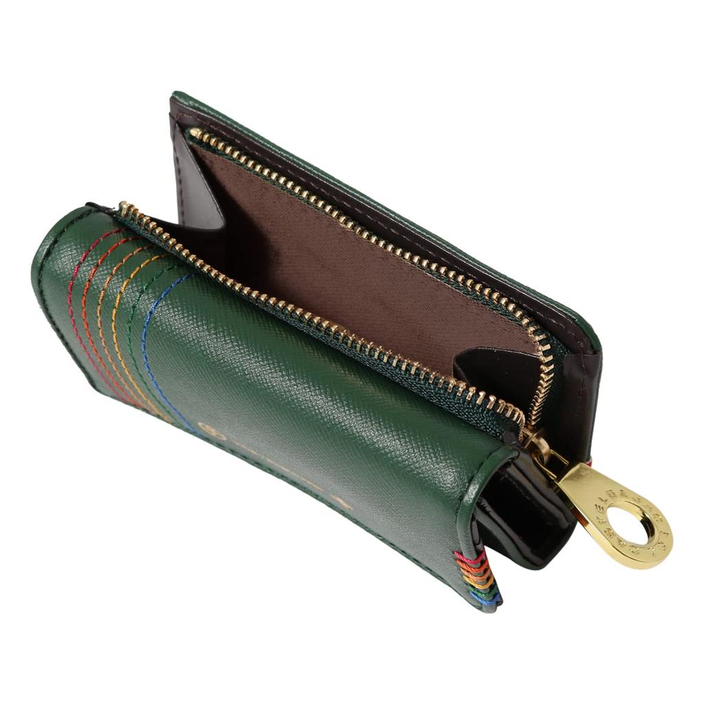 Key Case Genuine Leather 027602 Chest Case Coin Purse Cowhide Leather Green [Castelbajac] [Coin Men's Stitch] [05]