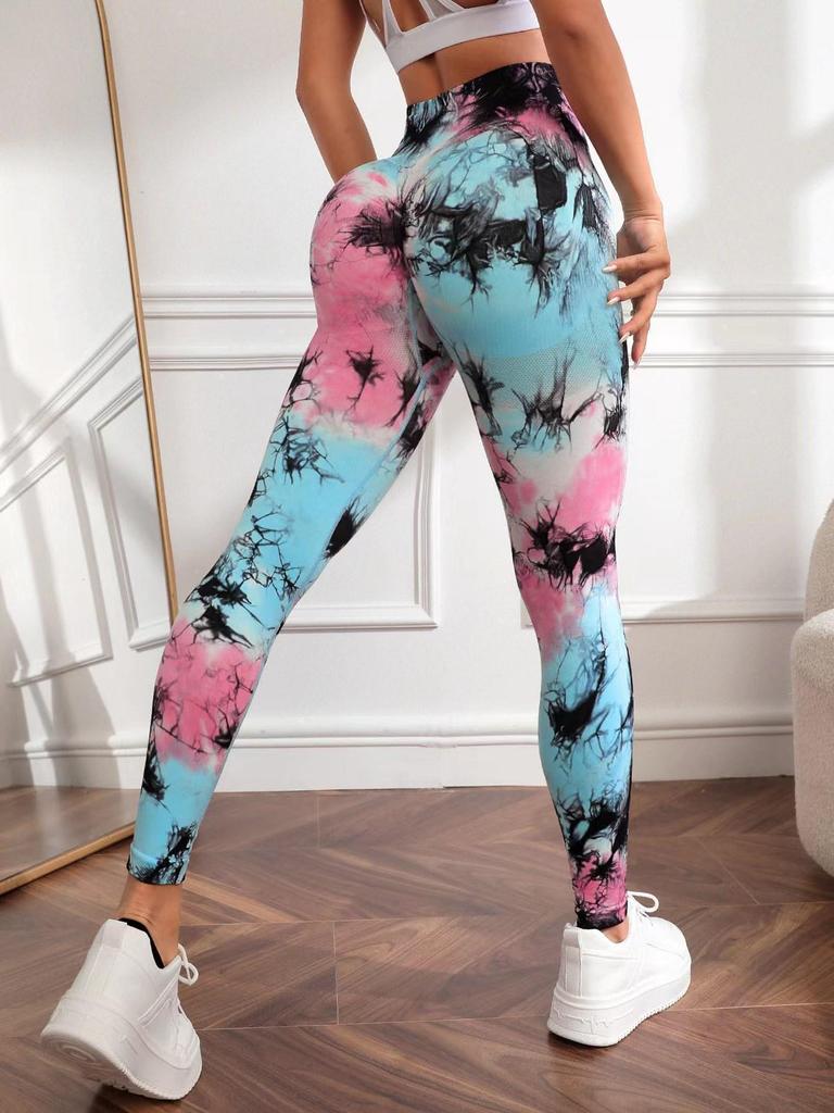 Women's High-Waisted Peach Butt Lifting Yoga Pants - Seamless, Quick-Dry, Skinny Fit