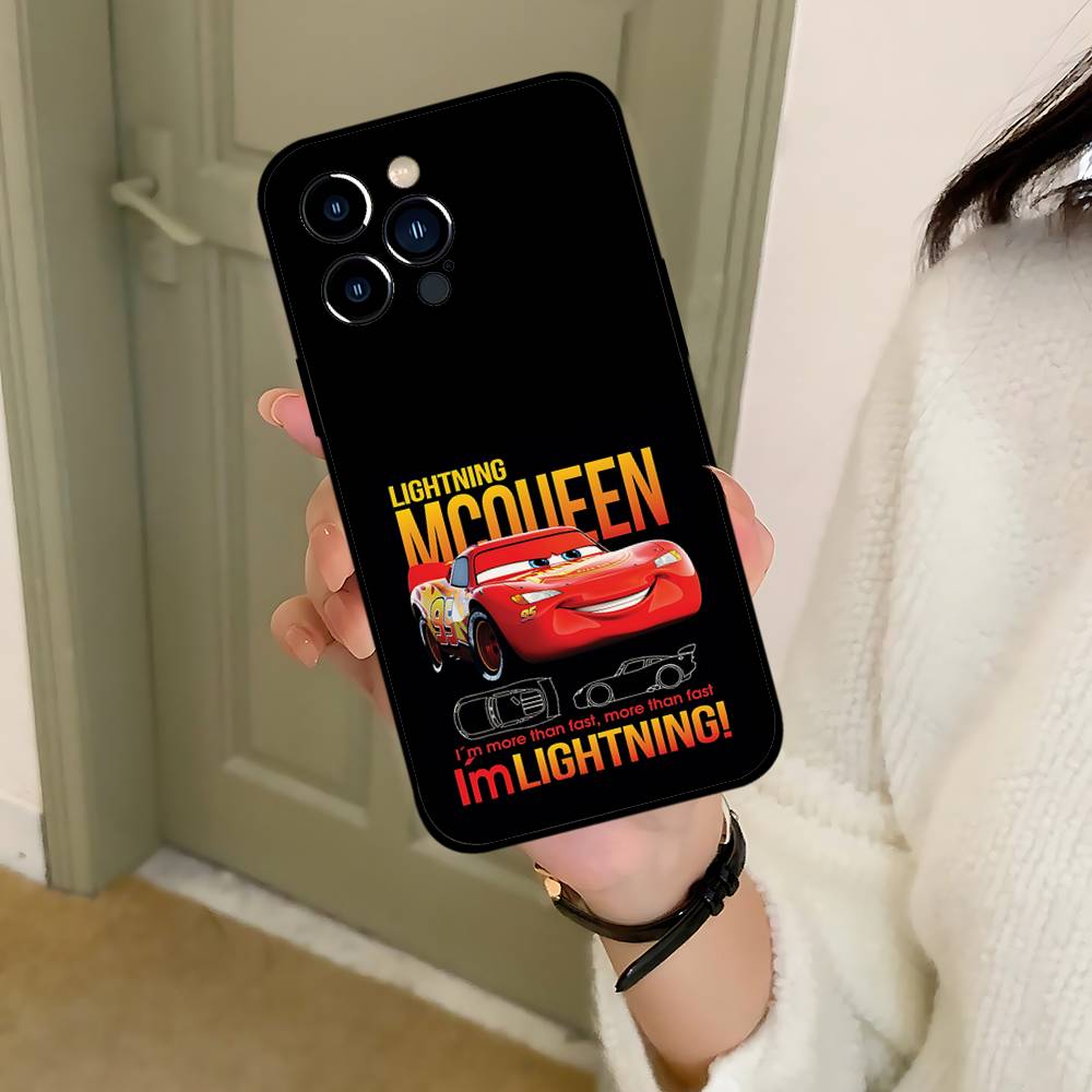 L-Light-ning M-McQueens Phone Case Black That Fits For IPhone 17,16,15,11,13,14 Pro Max,Plus,X,Xr,Xs Max,13Mini