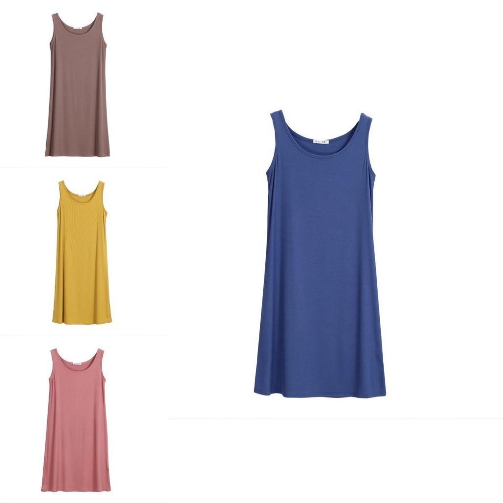 Women Sleeveless Long Tunic Dress With Premium Quality Cotton Blend For Effortless Style