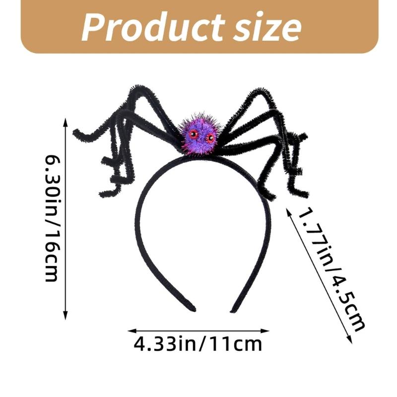 Pack of 10 Creative Halloween Party Headwears Comfortable and Durable Party Headbands for Halloween Festivities