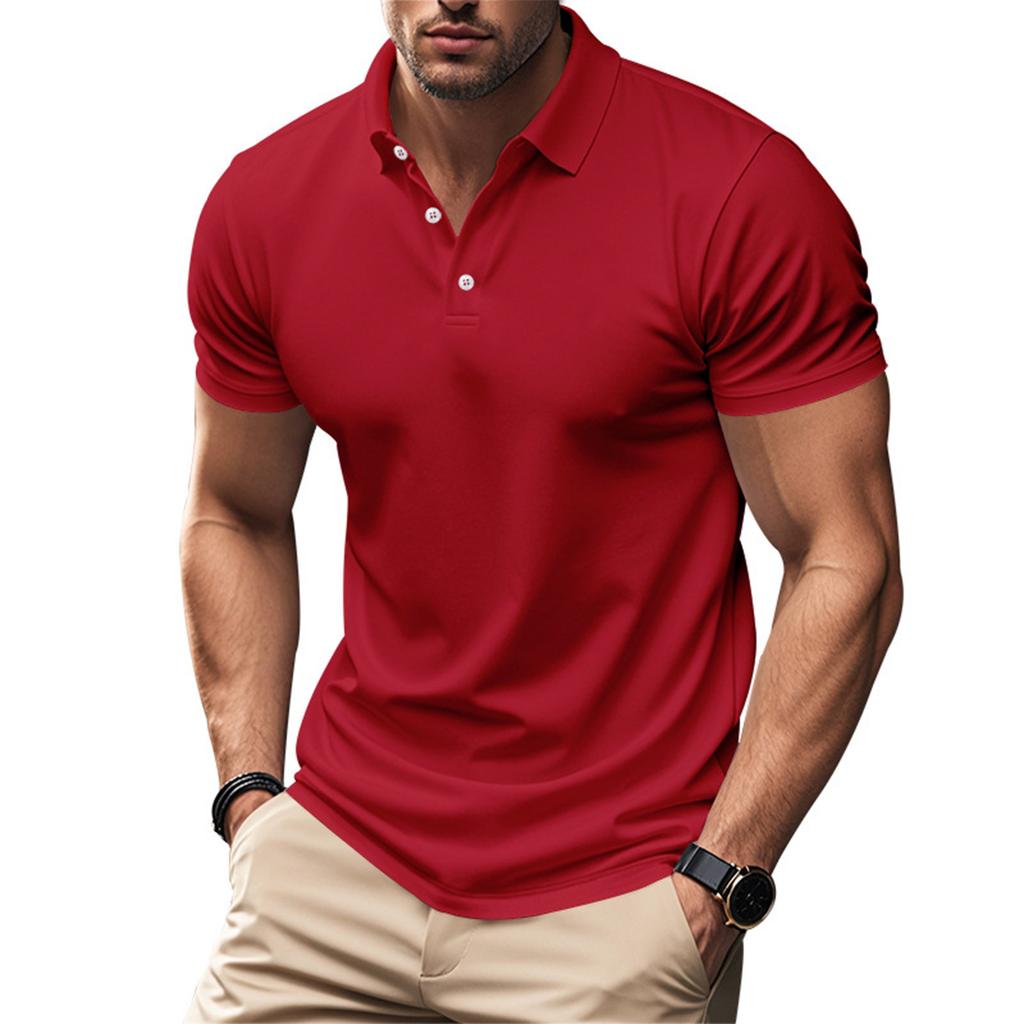 Men's Summer Leisure Culture Breathable Short Sleeved Shirt Top