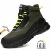 Waterproof Safety Shoes for Men Anti Puncture Work Sneakers Steel Toe Shoes Man Anti-slip Work Shoes Anti-puncture Work Boots