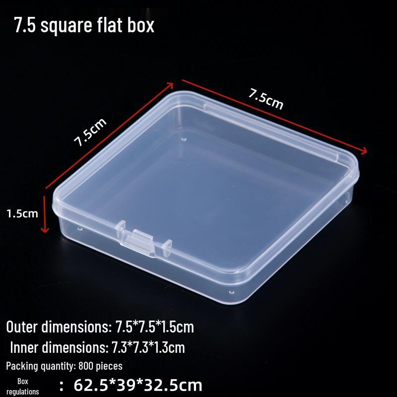 Rectangular Transparent PP Plastic Storage Box for Stationery, Cards, Hardware, Jewelry, and Fishing Gear