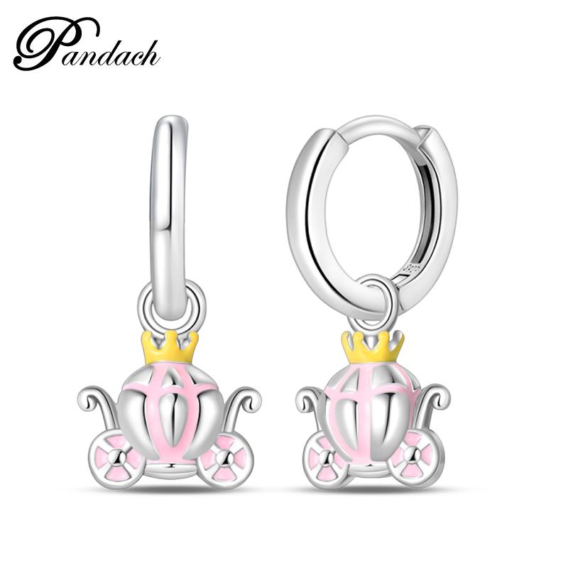 Brincos Exquisitos de Abelha, Borboleta e Joaninha em Prata de Lei 925 Para Mulheres Românticos Brincos em Forma de Coração Rosa Joias para Festa de Casamento