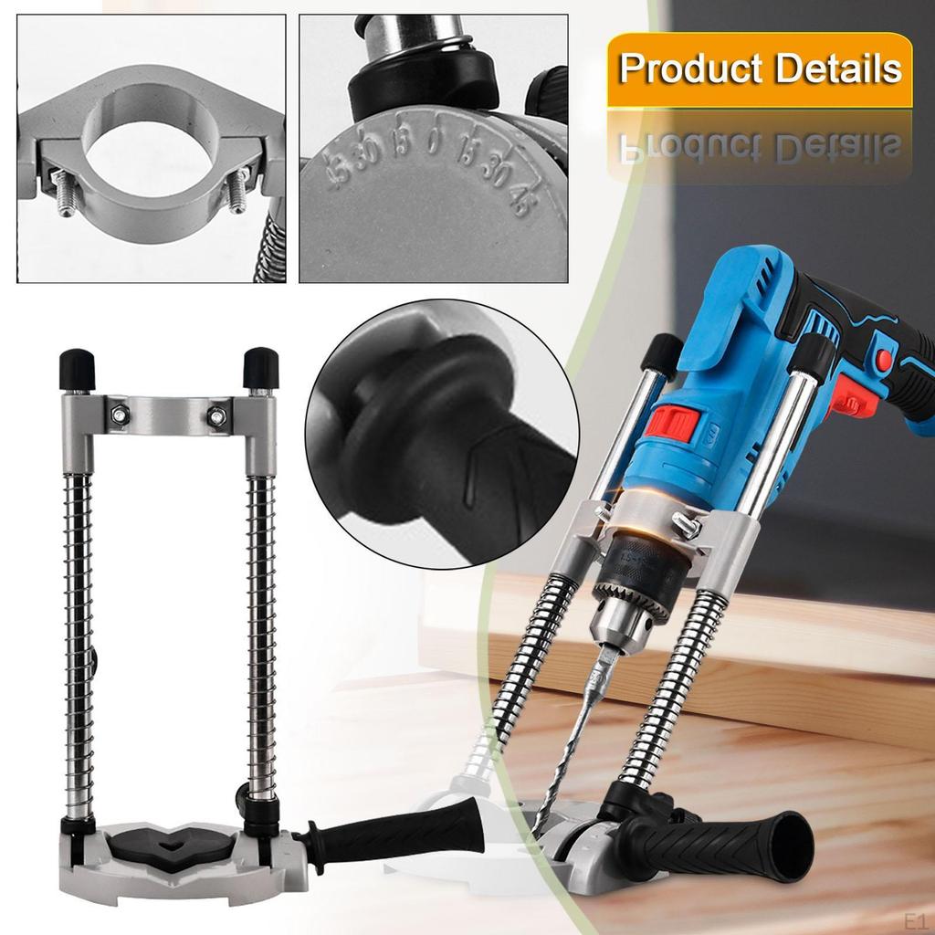 Drill Stand Holder,Aluminium Alloy,Sturdy,Positioning Bracket,Drill Guide for Wood Factory DIY