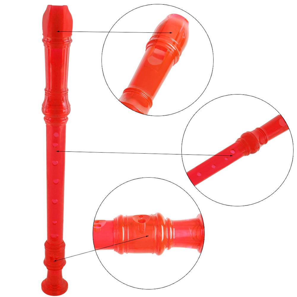 Soprano Recorder Instrument Detachable 8 Holes ABS Descant Recorders With Cleaning Rod For Beginners Kids Student