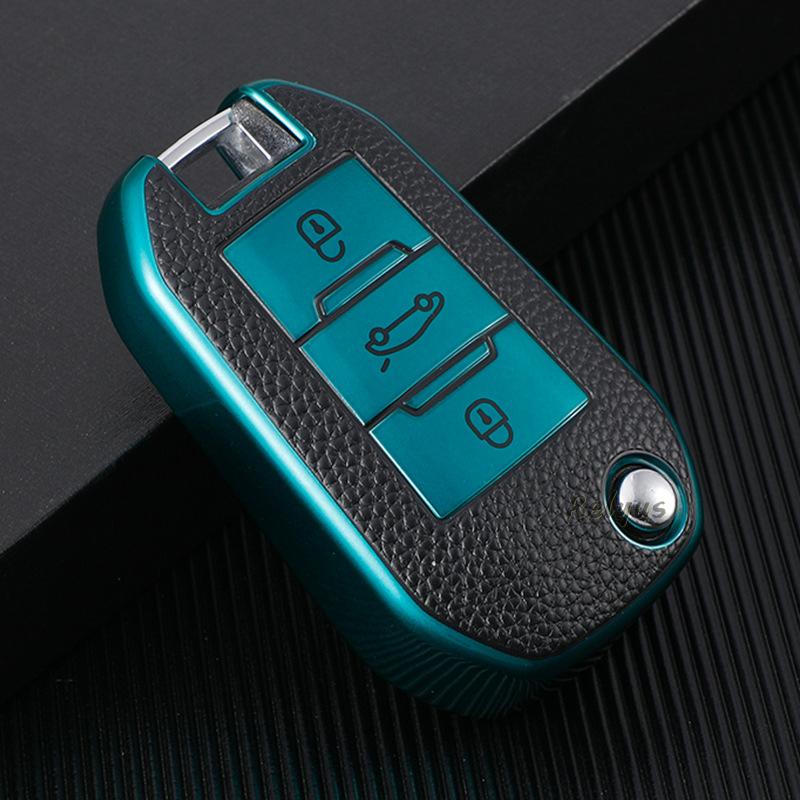 

Car Key Case For Peugeot 3008 2008 208 508 408 308 T9 4008 5008 For Citroen C3 C5 Cactus Berlingo Keychain Car Accessories