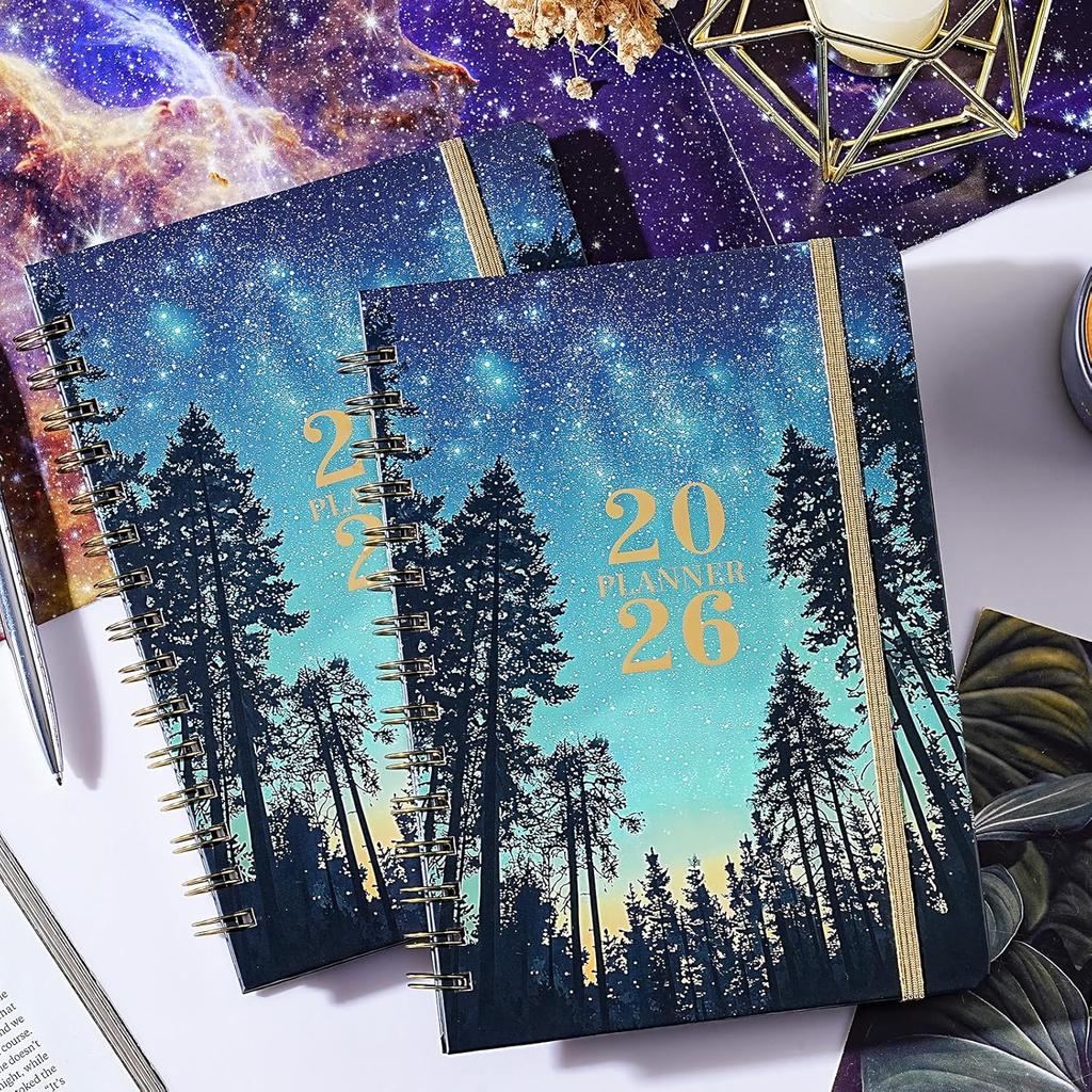 2026 Planner - Planner 2026 Weekly and Monthly from January - December, Calendar Planners with Colorful Tabs, Inner Pocket, 6.4" x 8.5"