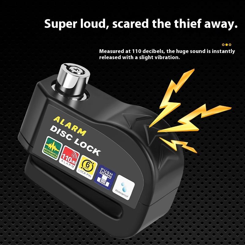 Fahrradschloss Fahrrad Scheibenbremsenschloss Alarm Schutz Elektrische Schlösser Motorrad Bremsscheibe Diebstahlsicherung Schlösser Fahrradausrüstung